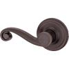 Kwikset Lido Dummy Door Handle, Single Sided Lever for Closets, French Double Doors, and Pantry, Venetian Bronze Non-Turning Left Handed Interior Push/Pull Lever, with Microban Protection((Pack of 1))