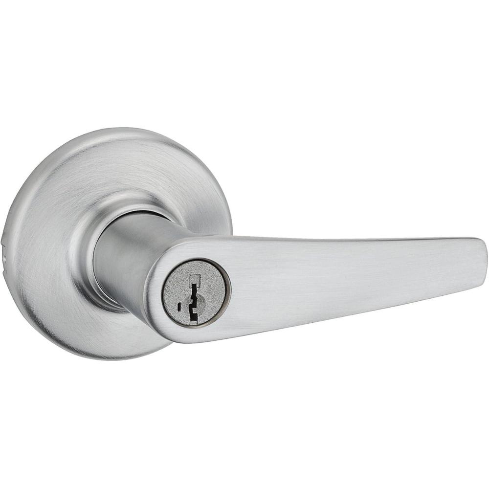 image:imageKwikset 94050561 Delta Keyed Entry Lever Featuring Smartkey In Satin Chrome