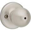 Kwikset 300P 15 CP Polo Bed and Bath Knob, Satin Nickel(Satin Nickel)