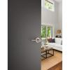 Kwikset 408PLL-26D Palmina Lever Privacy Door Lock with RCAL Latch and RCS Strike Satin Chrome Finish