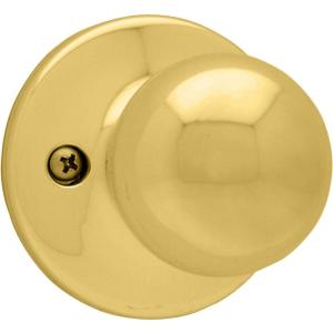 Kwikset Polo Dummy Door Knob – Polished Brass (94880-566)(Polished Brass)