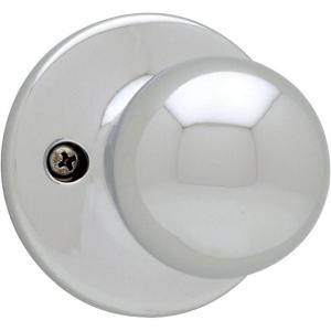 Kwikset Polo Dummy Door Knob – Polished Brass (94880-566)(Polished Chrome)