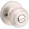 Kwikset SmartKey Security Satin Nickel Entry Knob KW1 2-3/4 in.