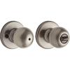 Kwikset Polo Bed/Bath Knob in Antique Brass