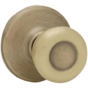 Kwikset Tylo Hall/Closet Knob in Antique Brass