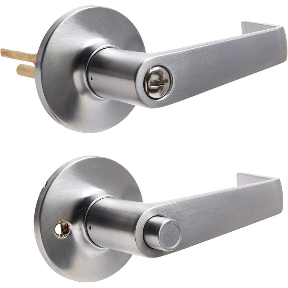 image:imageKwikset 408CNL26D Light Commercial Carson Privacy Door Locks Satin Chrome Finish