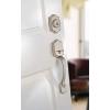 Kwikset 687BWLIP-26DS Belleview Single Cylinder Exterior Handleset SmartKey with RCAL Latch and RCS Strike Satin Chrome Finish