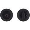 Kwikset Matte Black SmartKey Deadbolt 2-3/4 in.