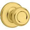 Kwikset Tylo Hall/Closet Knob in Satin Chrome(Polished Brass)