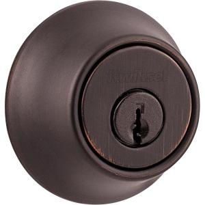 Kwikset 660-11PV1 Single Cylinder Deadbolt with RCAL Latch and RCS Strike with New Chassis Venetian Bronze Finish