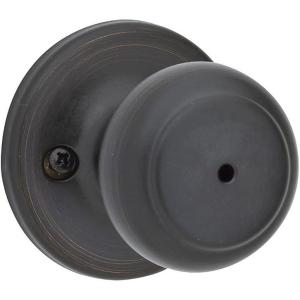 Kwikset Cove Bed/Bath Knob in Venetian Bronze