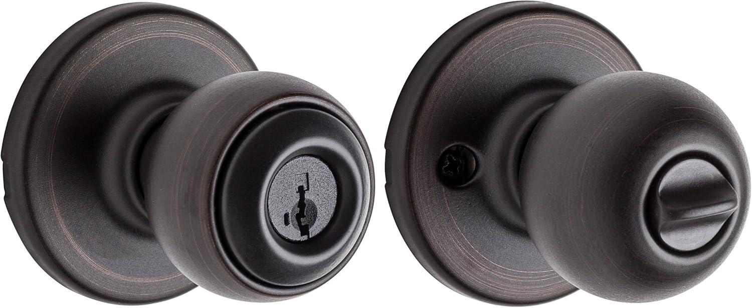 image:imageKwikset 94002843 Polo Keyed Entry Knob with Smartkey Security In Venetian Bronze
