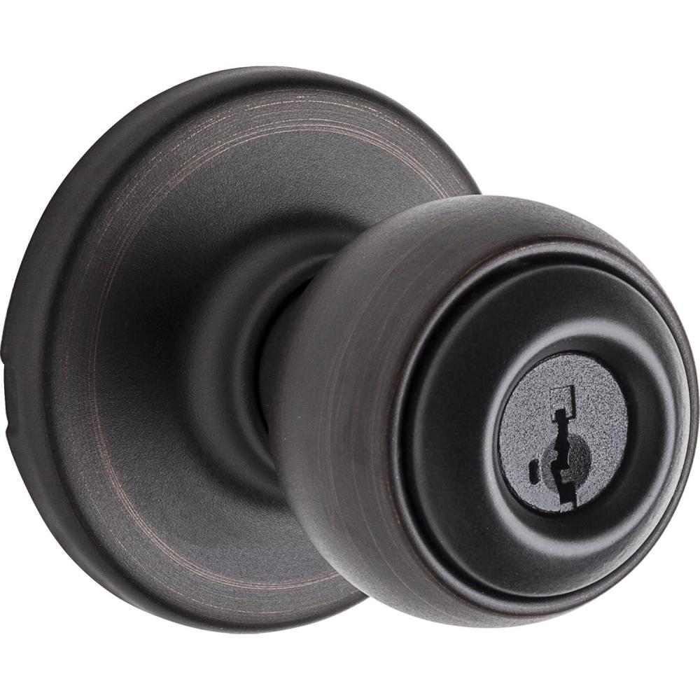 image:imageKwikset 94002843 Polo Keyed Entry Knob with Smartkey Security In Venetian Bronze