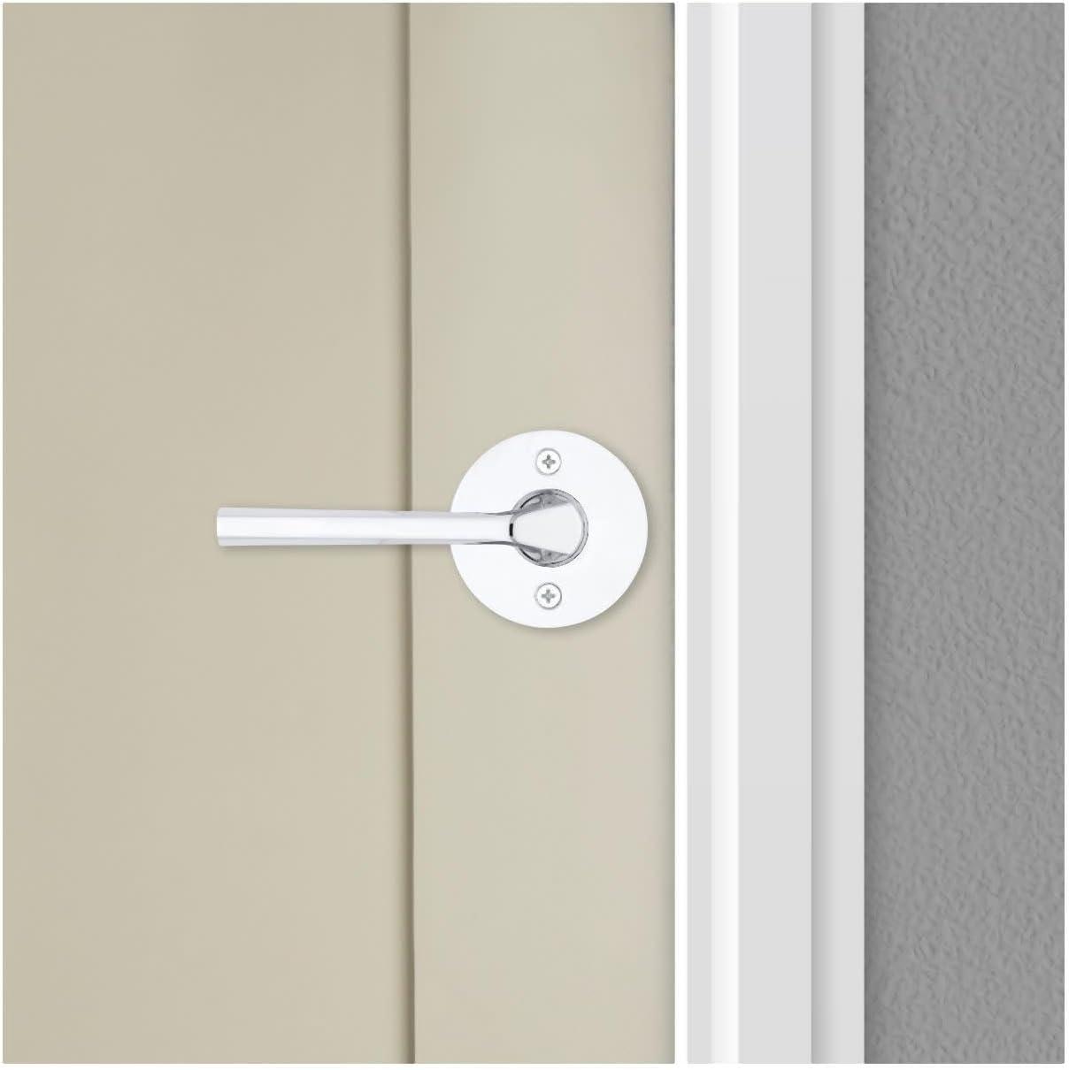 image:imageKwikset 720LSLRDT15 Lisbon Lever with Round Rose Passage Door Lock with 6AL Latch and RCS Strike Satin Nickel Finish
