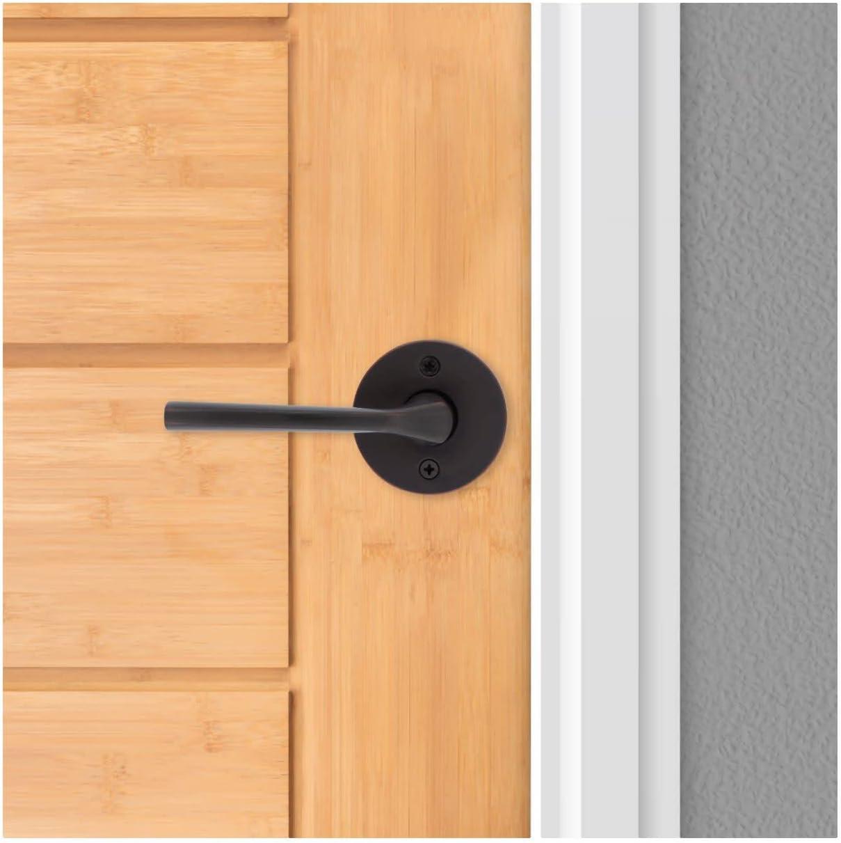 image:imageKwikset 720LSLRDT15 Lisbon Lever with Round Rose Passage Door Lock with 6AL Latch and RCS Strike Satin Nickel Finish