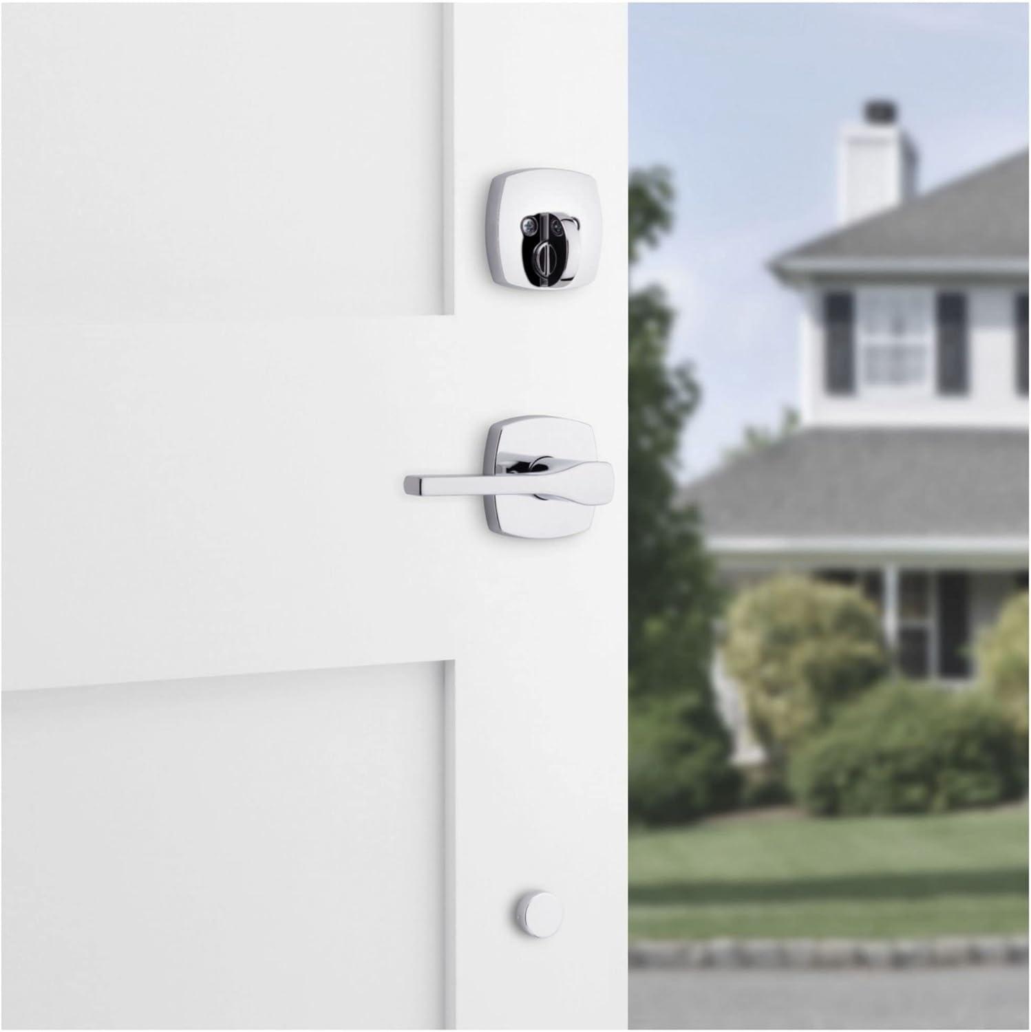 image:imageKwikset 971TPLMDT514 Single Cylinder Interior Tripoli Lever with Midtown Rose Trim Matte Black Finish