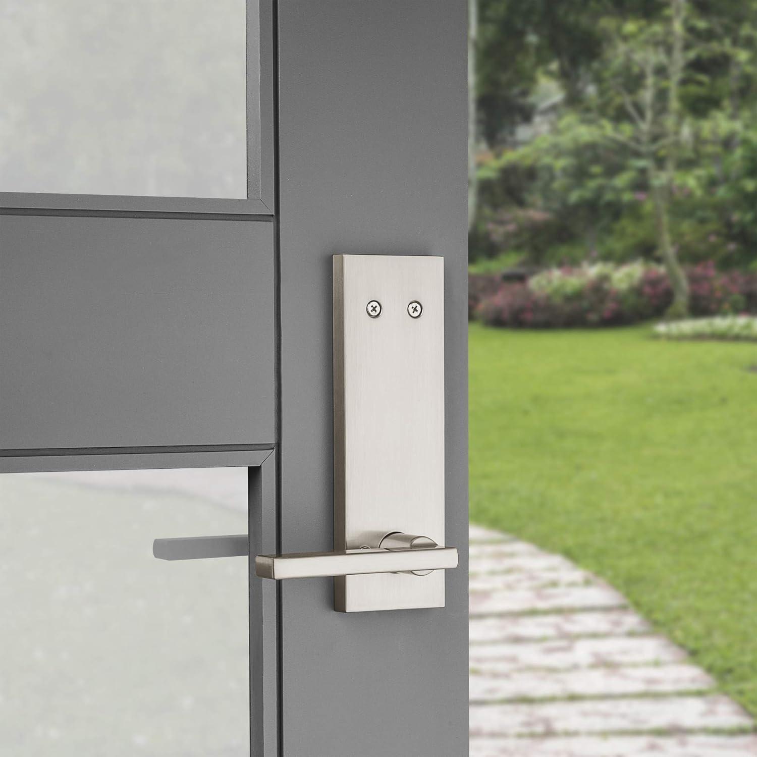image:imageKwikset 973HFLSQF514 Dummy Interior Halifax Lever Trim with Square Full Escutcheon Matte Black Finish