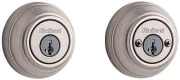 image:imageKwikset 985 15 SMT CP K4 V1 Signature Satin Nickel Double Cylinder Deadbolt with SmartKey Quantity 1