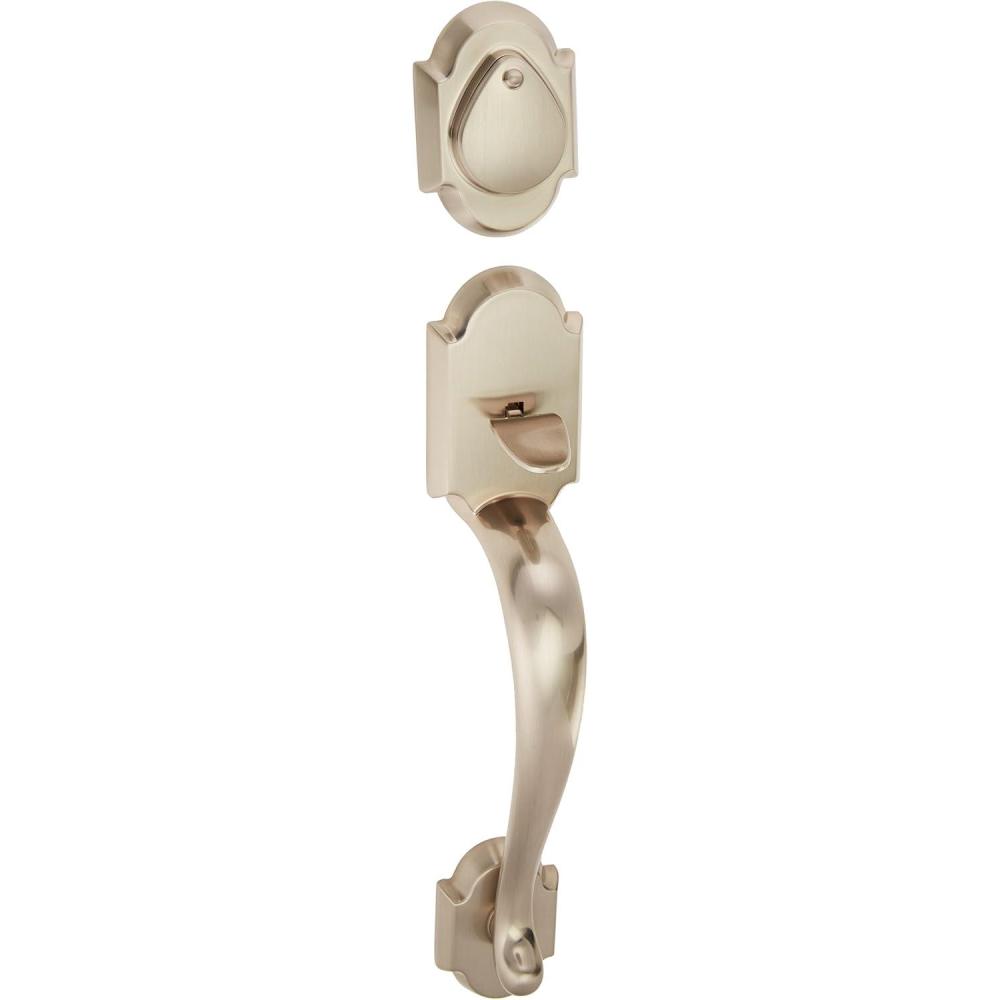 image:imageKwikset 802AUHLIP15 Austin Dummy Exterior Handleset Satin Nickel Finish