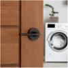 Kwikset 720LSLRDT-15 Lisbon Lever with Round Rose Passage Door Lock with 6AL Latch and RCS Strike Satin Nickel Finish