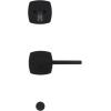 Kwikset 971TPLMDT-514 Single Cylinder Interior Tripoli Lever with Midtown Rose Trim Matte Black Finish