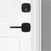 Kwikset 971TPLMDT-514 Single Cylinder Interior Tripoli Lever with Midtown Rose Trim Matte Black Finish