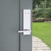 Kwikset 973HFLSQF-514 Dummy Interior Halifax Lever Trim with Square Full Escutcheon Matte Black Finish