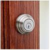 Kwikset 985 15 SMT CP K4 V1 Signature Satin Nickel Double Cylinder Deadbolt with SmartKey – Quantity 1