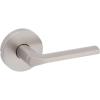 Kwikset 720LSLRDT-15 Lisbon Lever with Round Rose Passage Door Lock with 6AL Latch and RCS Strike Satin Nickel Finish