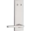 Kwikset 973HFLSQF-15 Dummy Interior Halifax Lever Trim with Square Full Escutcheon Satin Nickel Finish