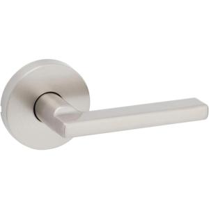 Kwikset 720HFLRDT-15 Halifax Lever with Round Rose Passage Door Lock with 6AL Latch and RCS Strike Satin Nickel Finish