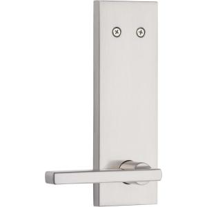 Kwikset 973HFLSQF-15 Dummy Interior Halifax Lever Trim with Square Full Escutcheon Satin Nickel Finish