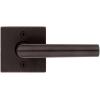 Kwikset 720MILSQT-15 Milan Lever with Square Rose Passage Door Lock with 6AL Latch and RCS Strike Satin Nickel Finish