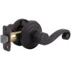 Kwikset Lido Interior Passage Door Handle, Lever For Closet and Hallway Doors, Reversible Non-Locking Handle Lever, Venetian Bronze, with Microban Protection(Pack of 1)
