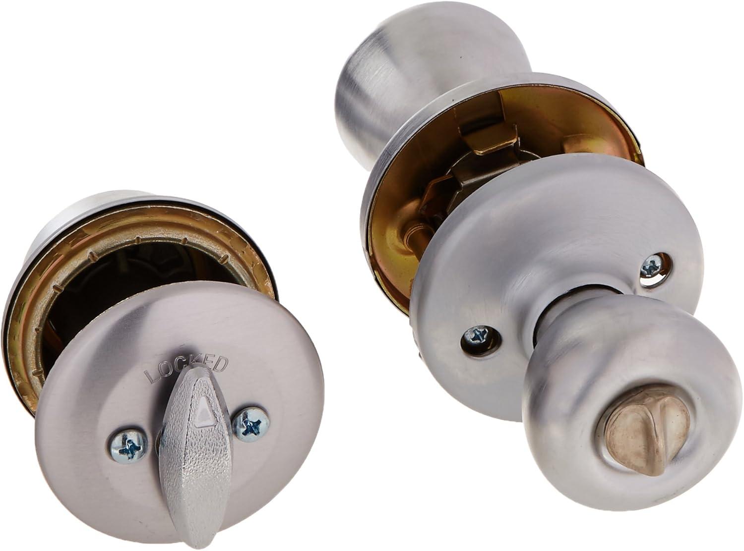 image:imageKwikset Tylo Front Door Lock Handle and Deadbolt Set Entry Combo Pack Single Cylinder with Entry Door Knob Satin Nickel Pick Resistant SmartKey Security with Microban ProtectionSatin Chrome